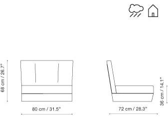 iSimar Модульный садовый диван Lagarto 9158 / 9132 - Вид №9