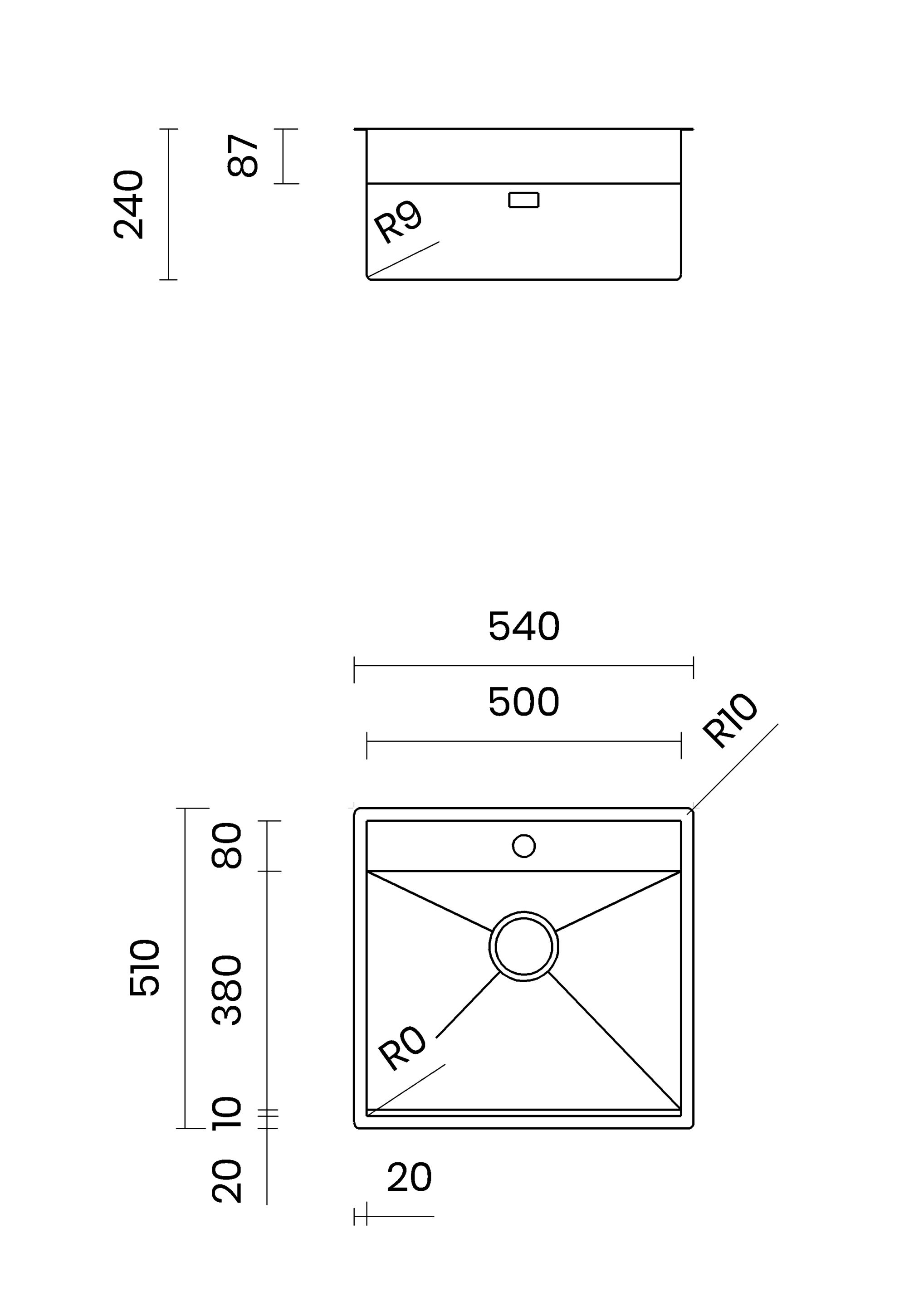 Раковина из нержавеющей стали TASCA PHANTOM BACK ARCH-00122684 - Вид №15