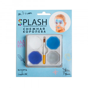 040212 Аквагрим детский 4 цв. Снежная королева SPLASH