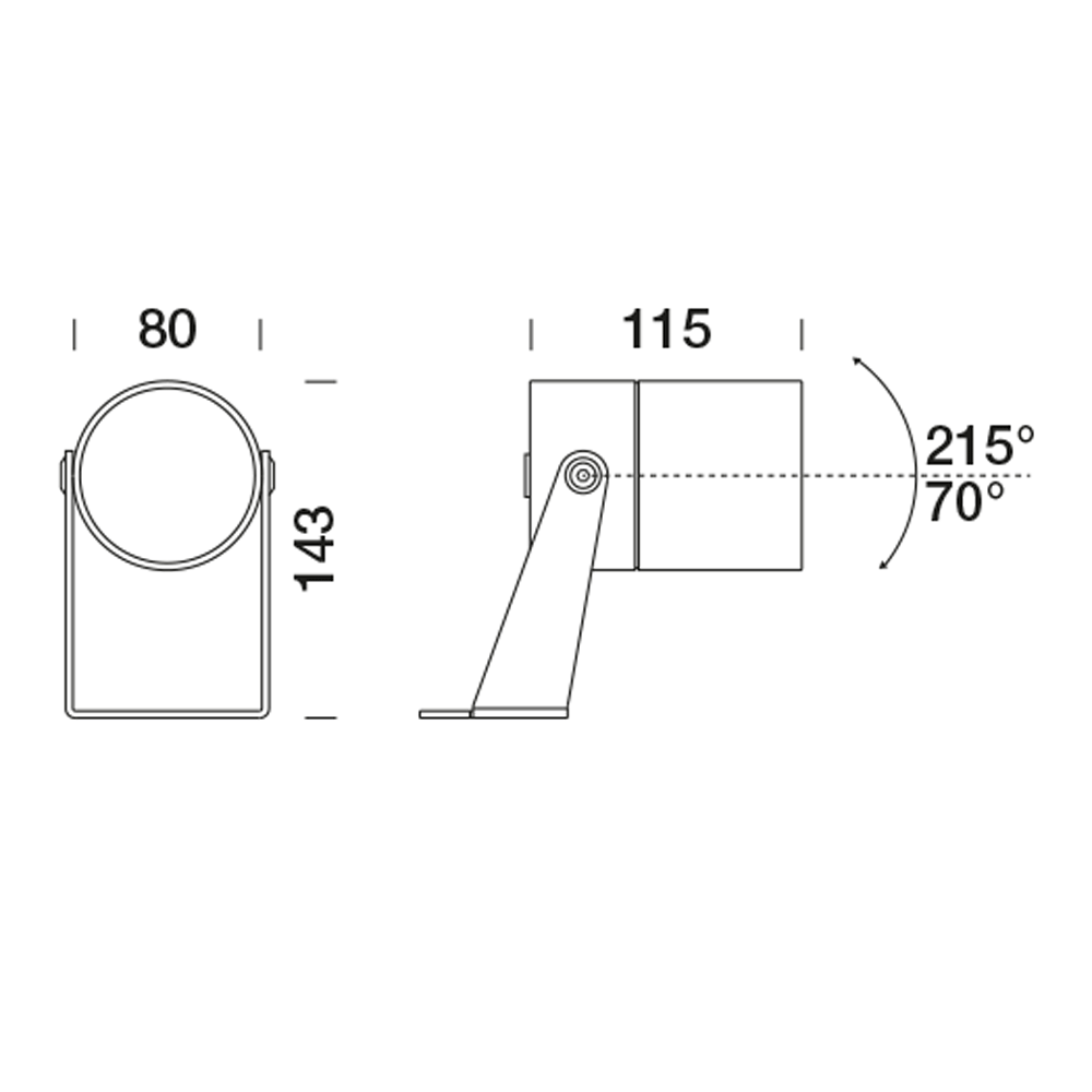 9405263 Проектор Platek NANO XXL Proiettore  NANO XXL Floodlight - 1 LED 4000K 32°  - Вид №2