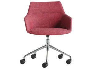 Тканевый регулируемый по высоте рабочий офисный стул с колесами