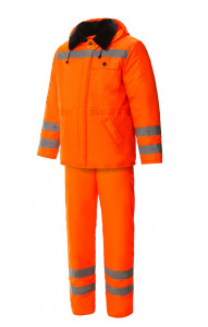 65921 Костюм "Дорожник" зимний ткань "Оксфорд" с СВП  Зимняя спецодежда  размер 52-54/182-188