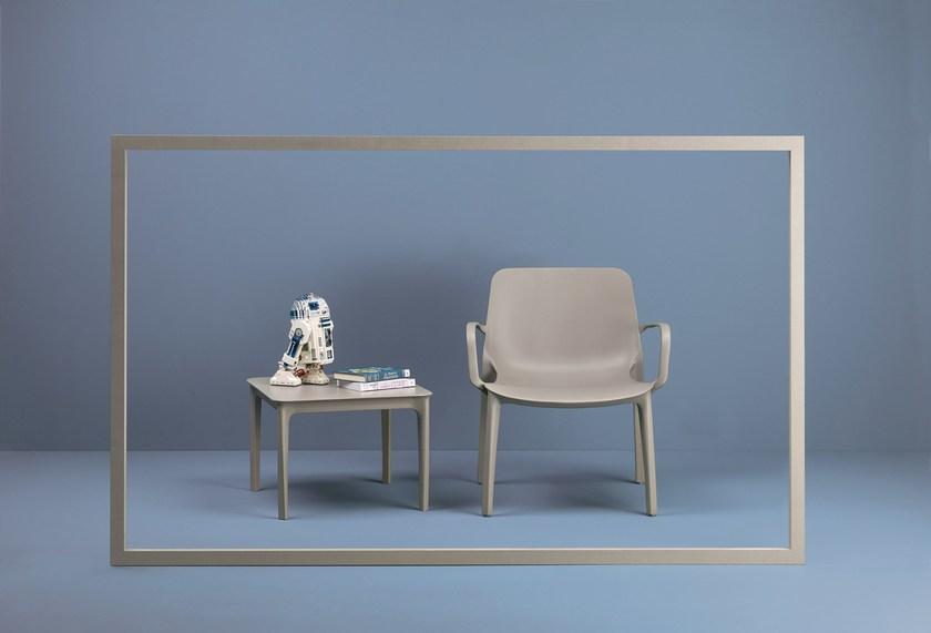 SCAB DESIGN Квадратный журнальный столик из технополимера sun-id-1467705 - Вид №1