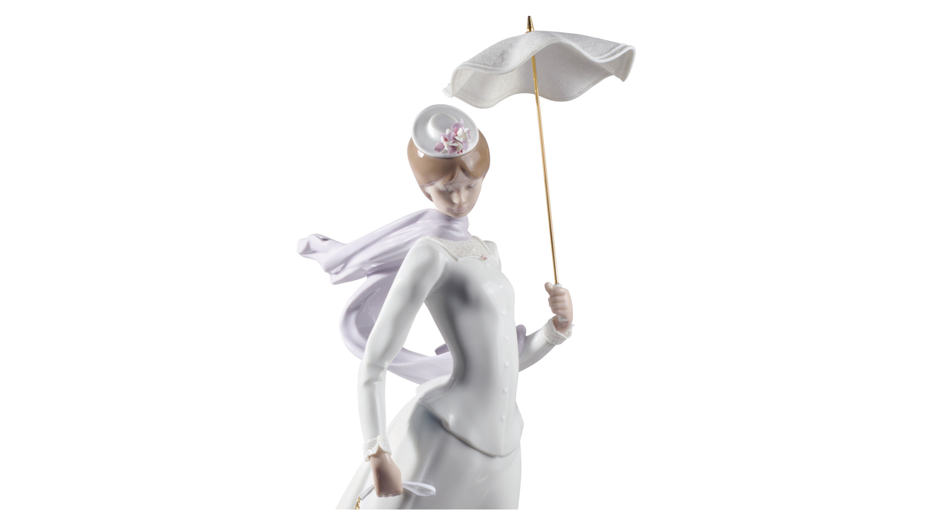 10669061 LLADRO Фигурка Lladro "Леди с шалью" 16х47см Фарфор Lladró  - Вид №2