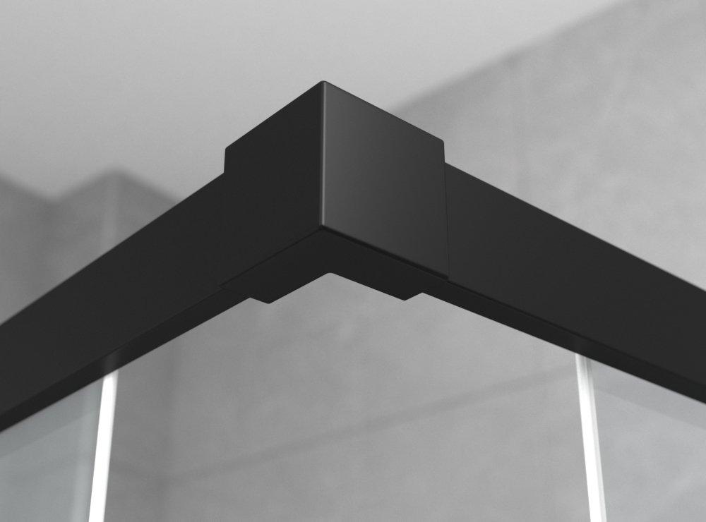 Душевое ограждение Ambassador Queen 11011205RBlack (1200x800x2000), 1 место  - Вид №5