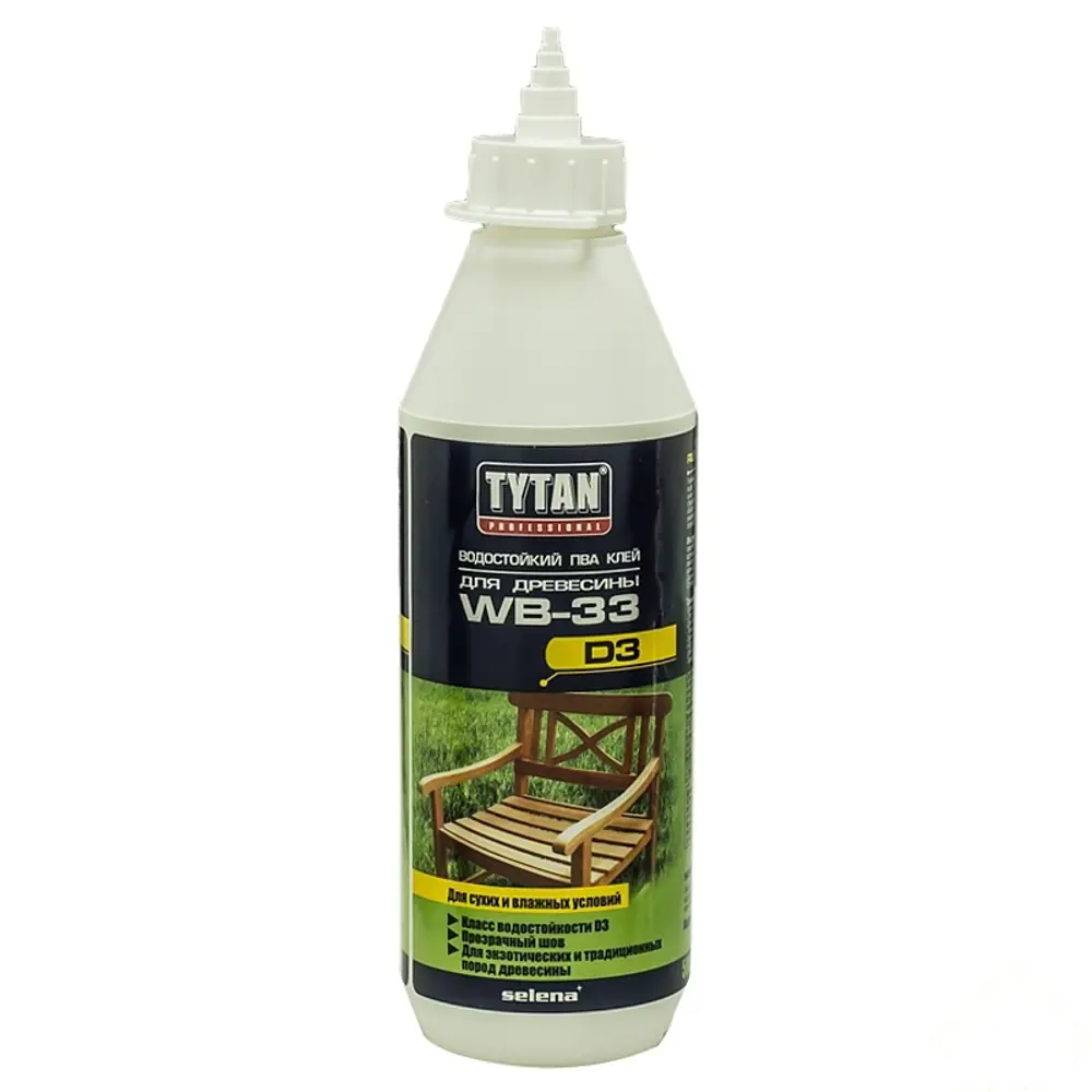 Клей ПВА влагостойкий D3 Tytan 500 г STLM-2020534