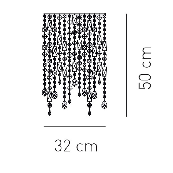 Светильник настенный черный Vistosi AP Maryli Black APMARYLINENIE27 AXO LIGHT  00-3882671 Черный  - Вид №2