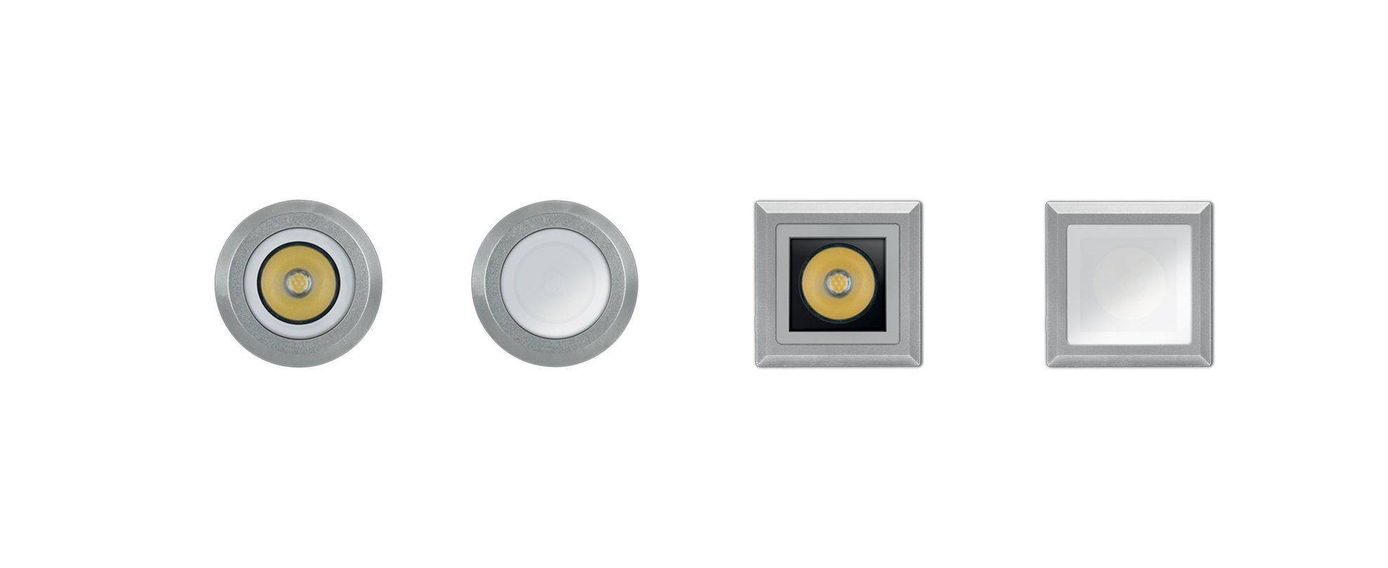8400013 Встраиваемый в пешеходный пол Platek NANO FULL INOX TONDO  NANO FULL INOX - 1 LED 3000K 21°  - Вид №1