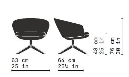 Тканевое кресло с подлокотниками Very Wood Bellevue ARCH-00065783 - Вид №5