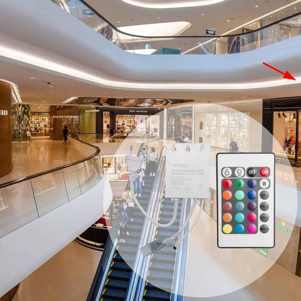 Контроллер RGB 220 В 300 Вт пульт IP44 APEYRON STLM-2074809 - Вид №9