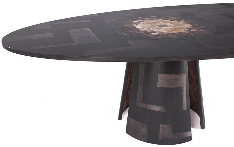 ETRO Home Interiors Овальный стол для гостиной из дерева Aleppo E.ale.124.a - Вид №3