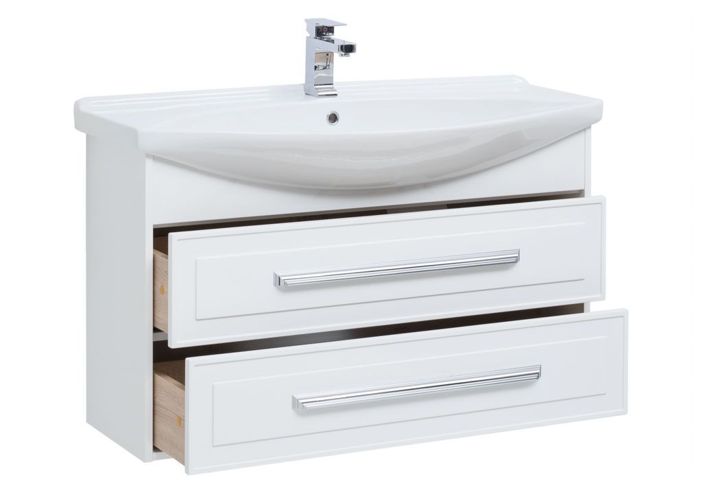 Тумба с раковиной Aquanet Остин 105 белый 0020391900175449 - Вид №1
