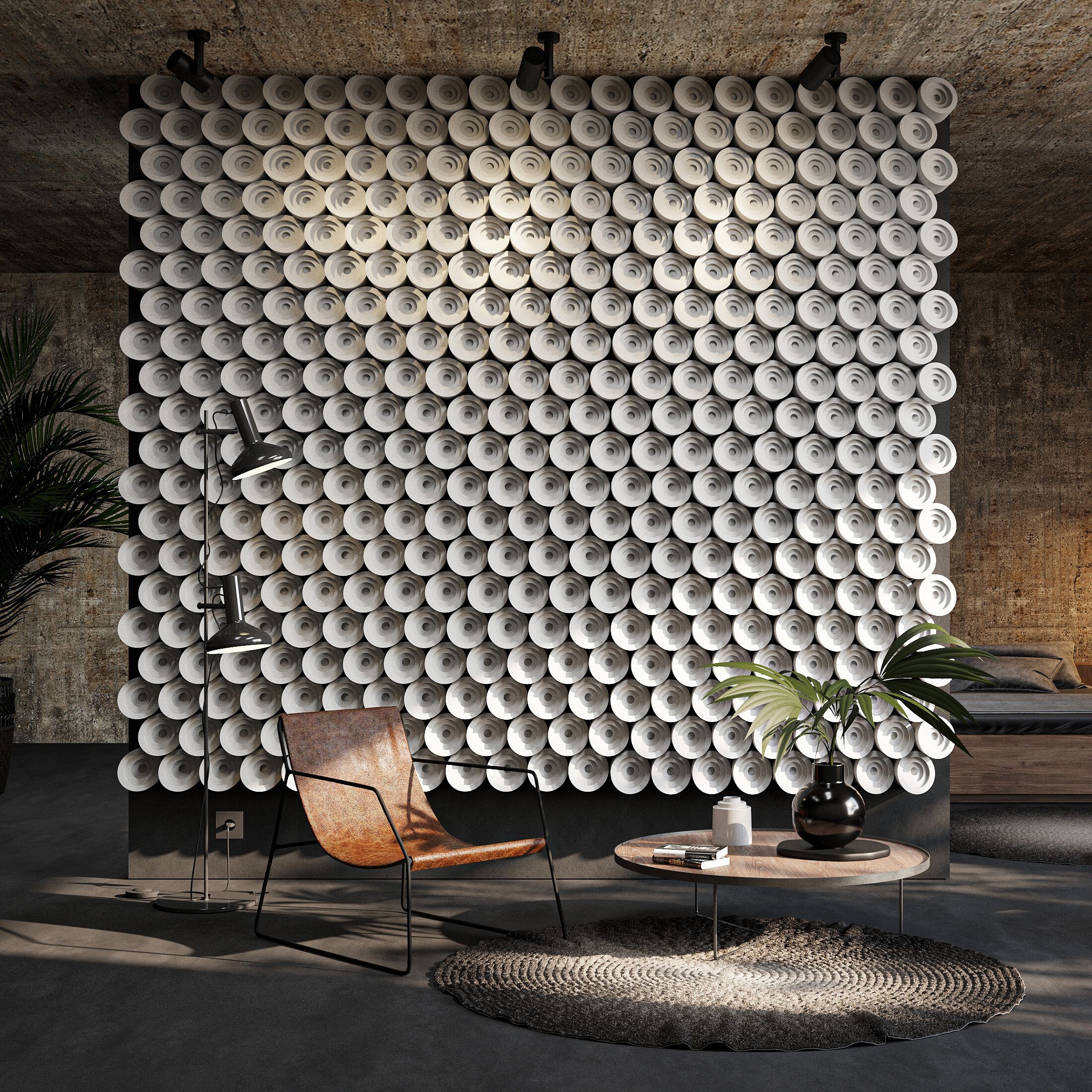 Трехмерное гипсовое покрытие WallDeco дизайн ARCH-00144031 - Вид №1