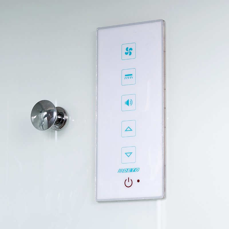 ЕМ1590 N с гидромассажем (гм.) Душевая кабина DETO Серия EM D119 S эл - Вид №4