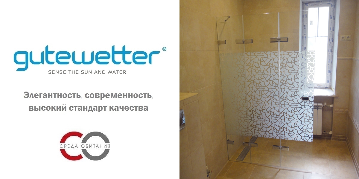 Душевая дверь в нишу 120x200 GK-863D стекло прозрачное 6 мм GUTEWETTER TREND DOOR 120X200GK863D - Вид №1