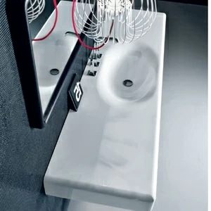 D4I Подвесная раковина настенная овальная Falper Peace Hotel белая