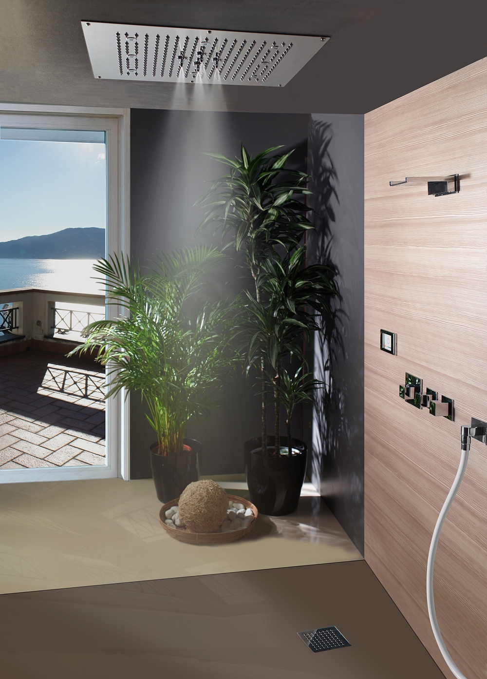 H38661 Потолочный & настенный душ DREAM-NEB - 2 Sprays - RGB CROMOTHERAPY BOSSINI  - Вид №10