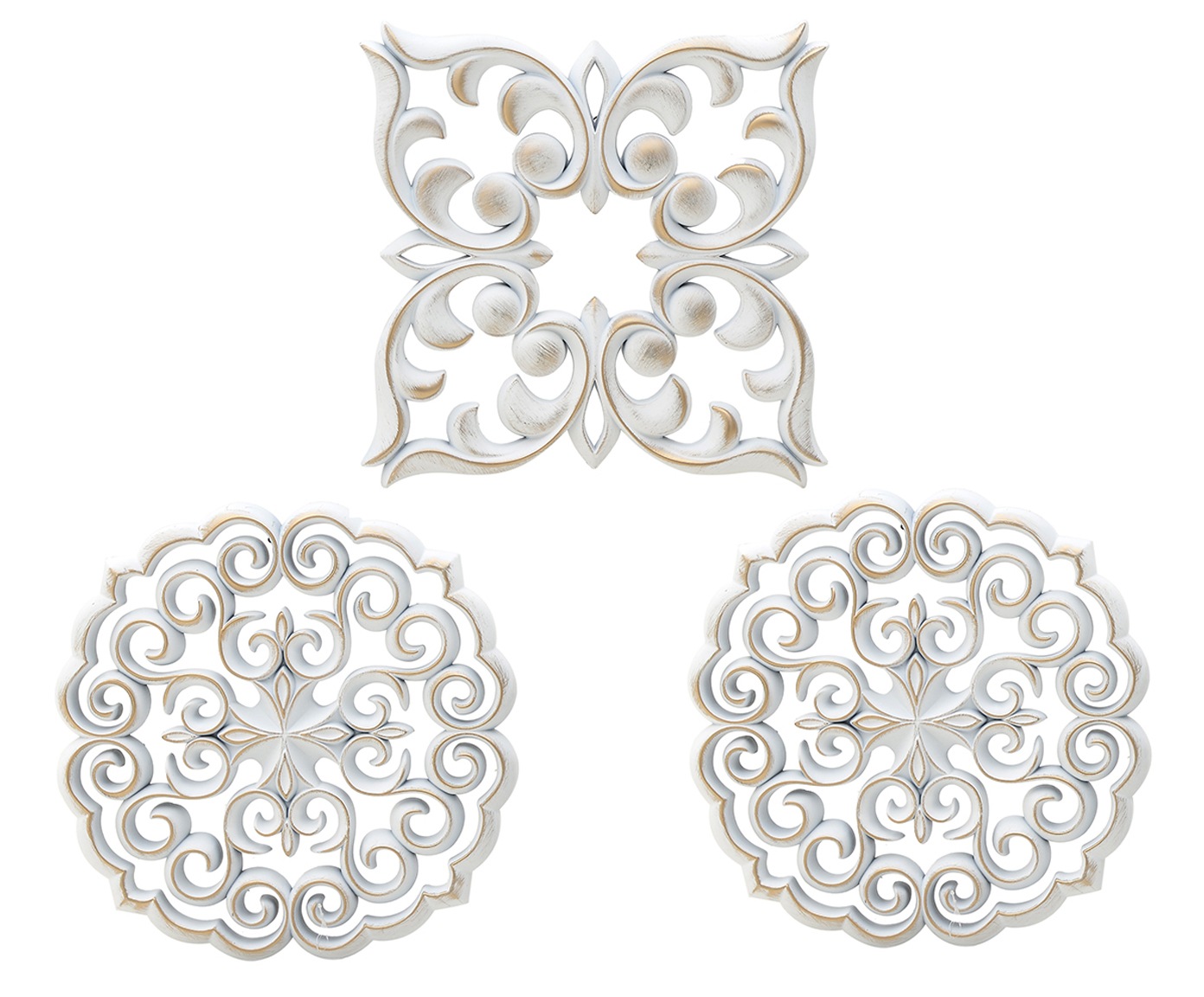 3870290.0004 ДЕКОР НАСТЕННЫЙ-ЗЕРКАЛО, НАБОР 3 ПРЕДМЕТА TO4ROOMS 