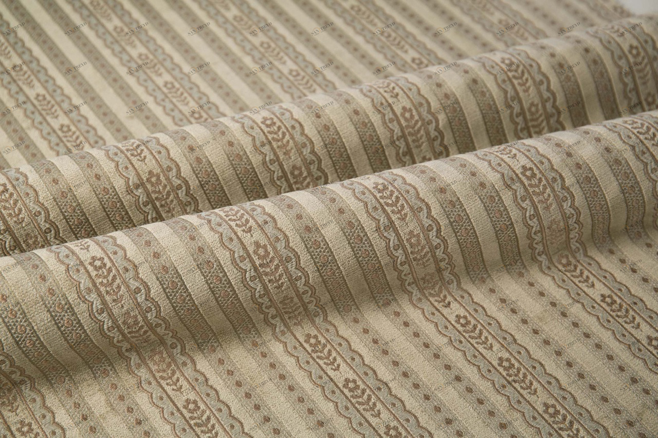 COLORISTICA Denia stripe col.11 Ткань мебельная  Микрошенилл  SALEDenia Бежевый 