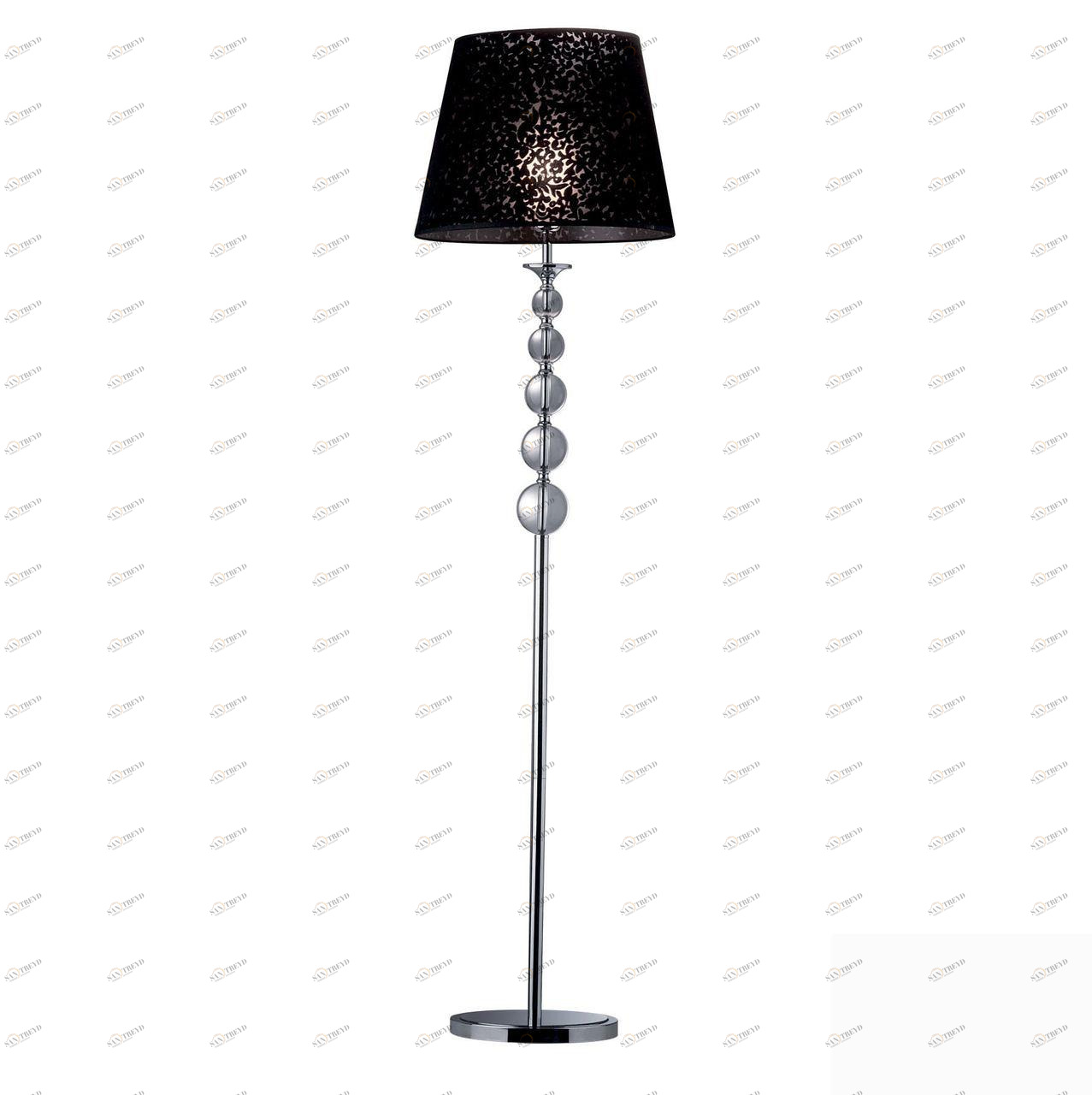 Торшер дизайнерский Ideal Lux Step PT1 Nero Step PT1 IDEAL LUX  081343 Хром;черный 