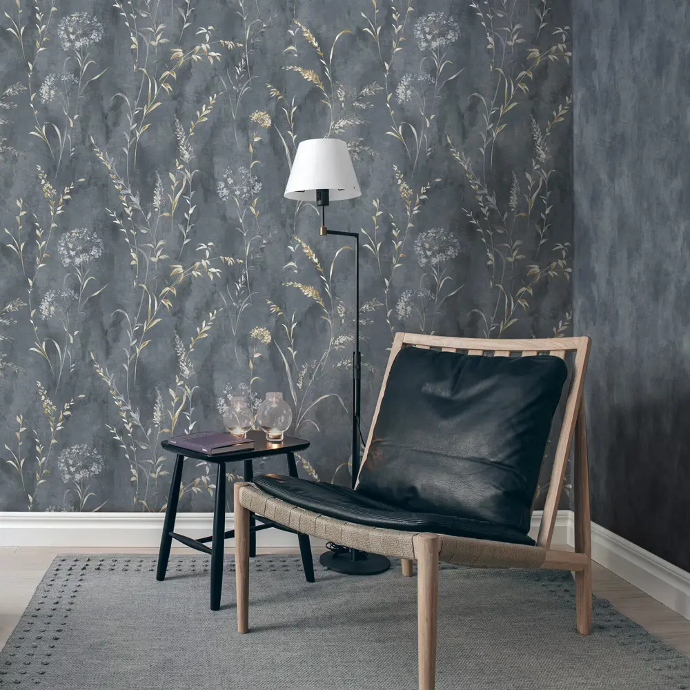 Обои флизелиновые Erismann Линда темно-серые 1.06 м ЭР60905-06 STLM-2208480 - Вид №5