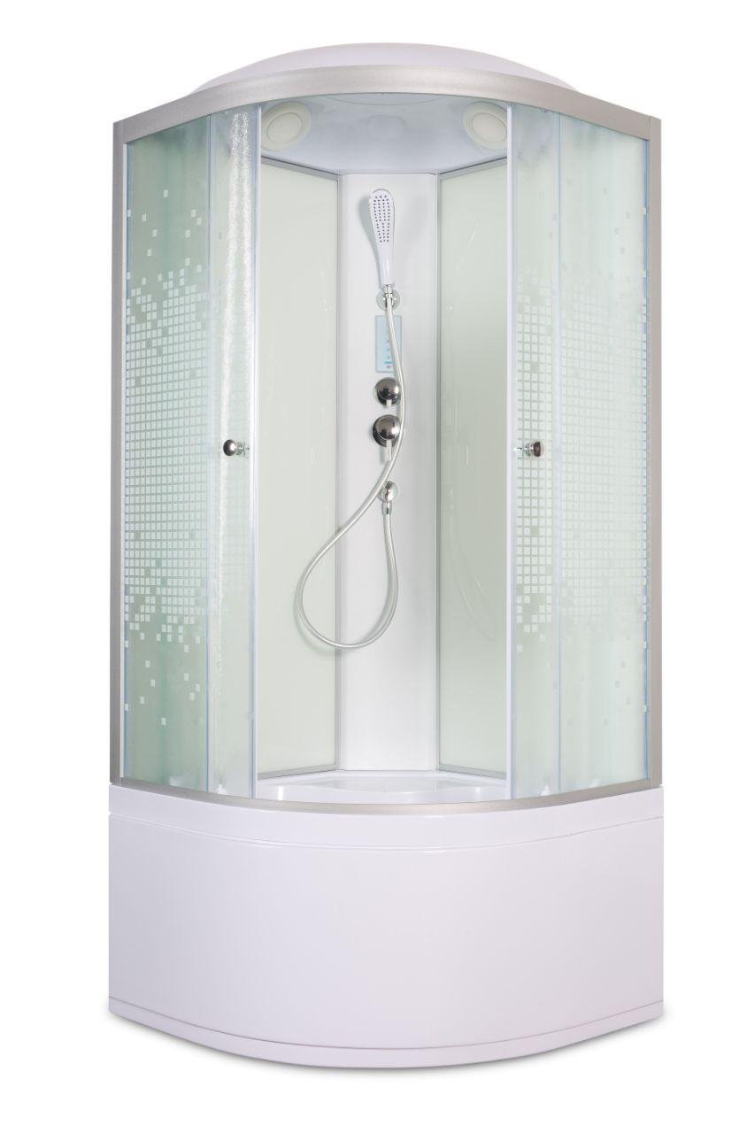 А102 R LED с кнопкой и гидромассажем Душевая кабина DETO Серия А L 910 с электрикой - Вид №26