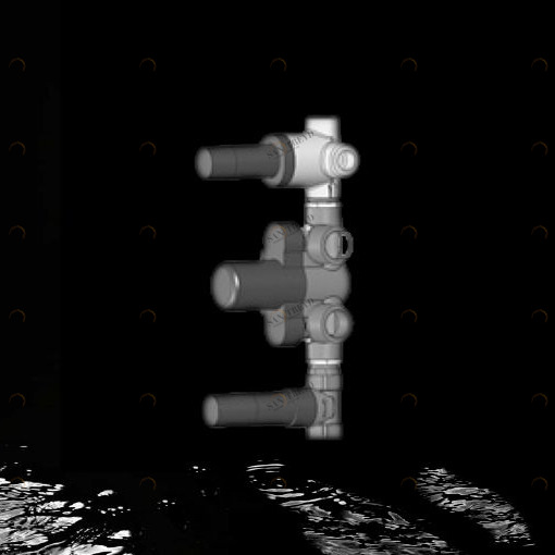 Внутренняя часть настенного термостатического смесителя 7WTM2D1R1 Geda Nextage Built-in Parts скрытого монтажа Внутренние части смесителей Built-in Parts