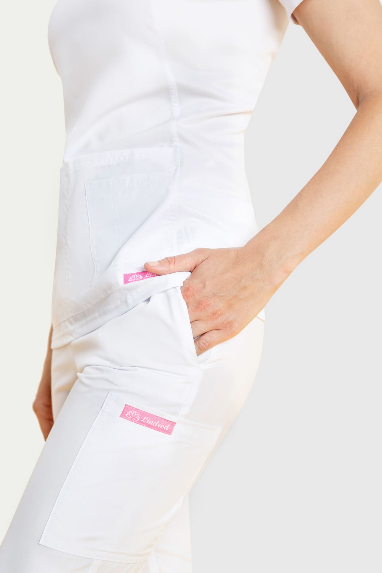 63946 Брюки женские WHITE (белый) GVENN  Одежда для обслуживающего персонала  размер 46 (M)  - Вид №5