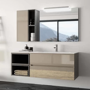 КОМПЛЕКТ МЕБЕЛИ FUSSION LINE 120 СМ GLOSS TAUPE