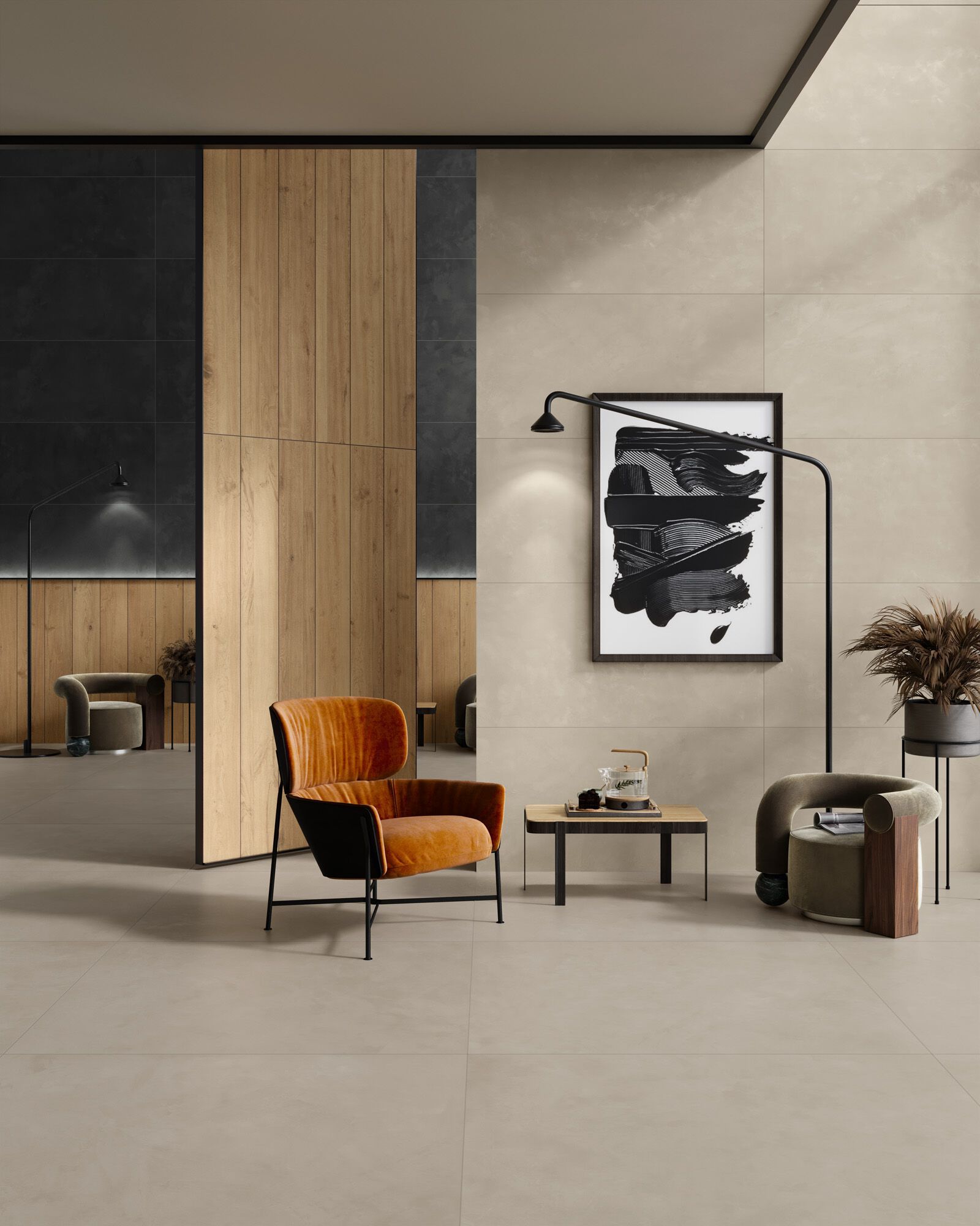 Пол / керамогранит с эффектом смолы Ceramiche Caesar Join ARCH-00097034 - Вид №7