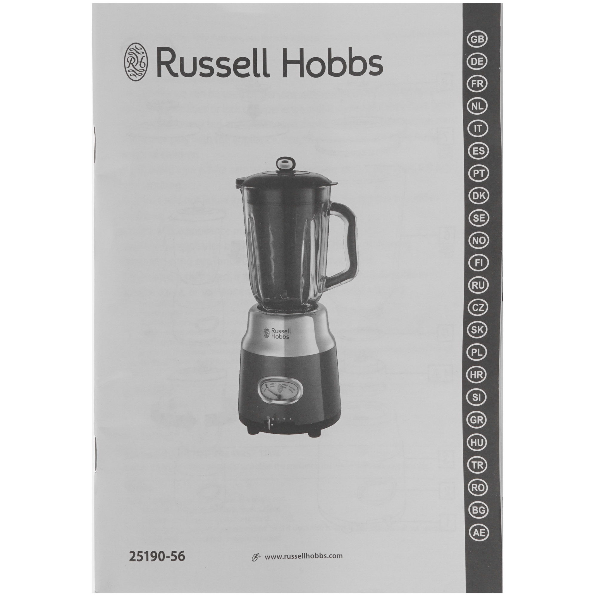 8141373 Блендер стационарный Russell Hobbs Retro Jug Blender красный STDN-0045507 - Вид №5