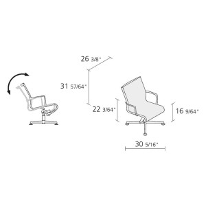 4-спицевые подлокотники поворотный операционный офисный стул
