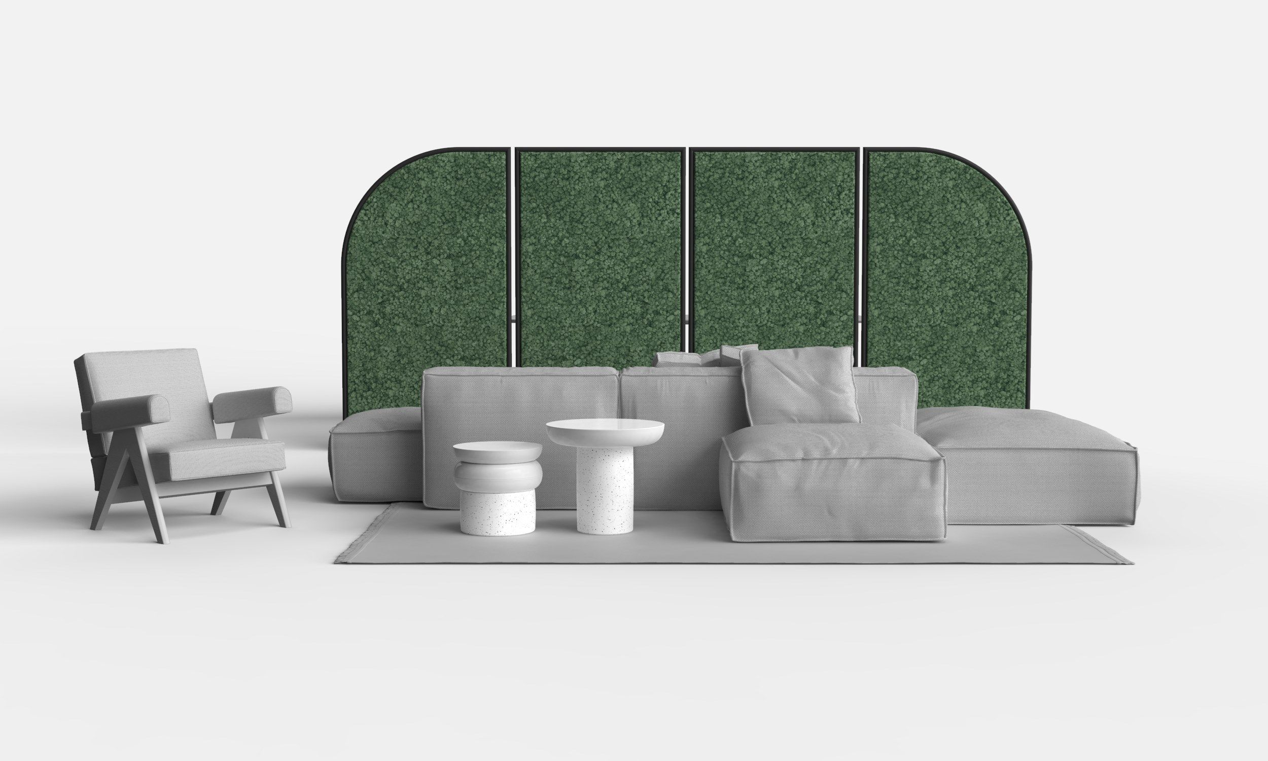 Модульная звукопоглощающая офисная перегородка GREENMOOD G-Line ARCH-00089007 - Вид №1