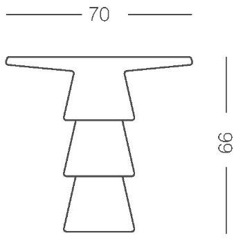 PIMAR Круглый садовый стол из камня Лечче  Ca7  - Вид №1