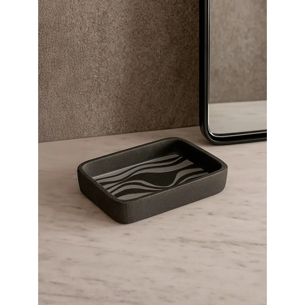 Мыльница акцент полирезина черный Santreyd STLM-2175316 - Вид №5