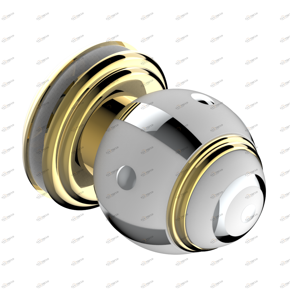 A7B-639V Ручка большая Thg-paris Ithaque с платиновым декором Золото A7B-639V CAT.F