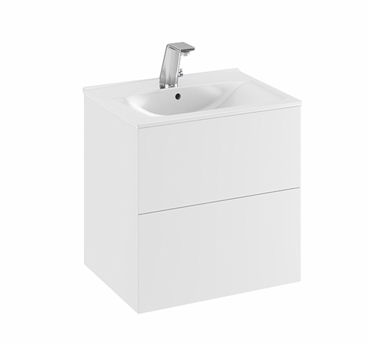 9751373111 IDO Elegant напольный шкаф для мебельной раковины с двумя ящиками, W = 900 мм, W1 = 910 мм, темно-серый