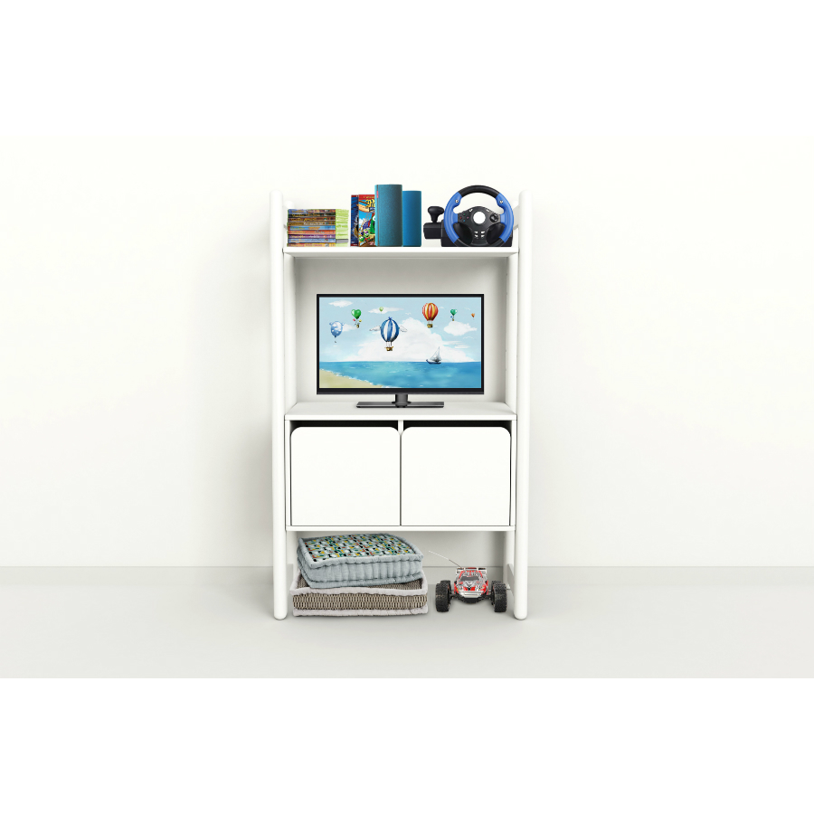 Гарнитур Midi С, 1 полка и 1 комод, белый Flexa 812650240 - Вид №2