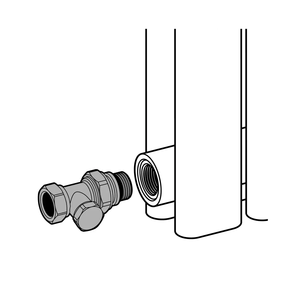 Клапан для радиатора прямой MONLID 3/4" латунь STLM-2204469 - Вид №4