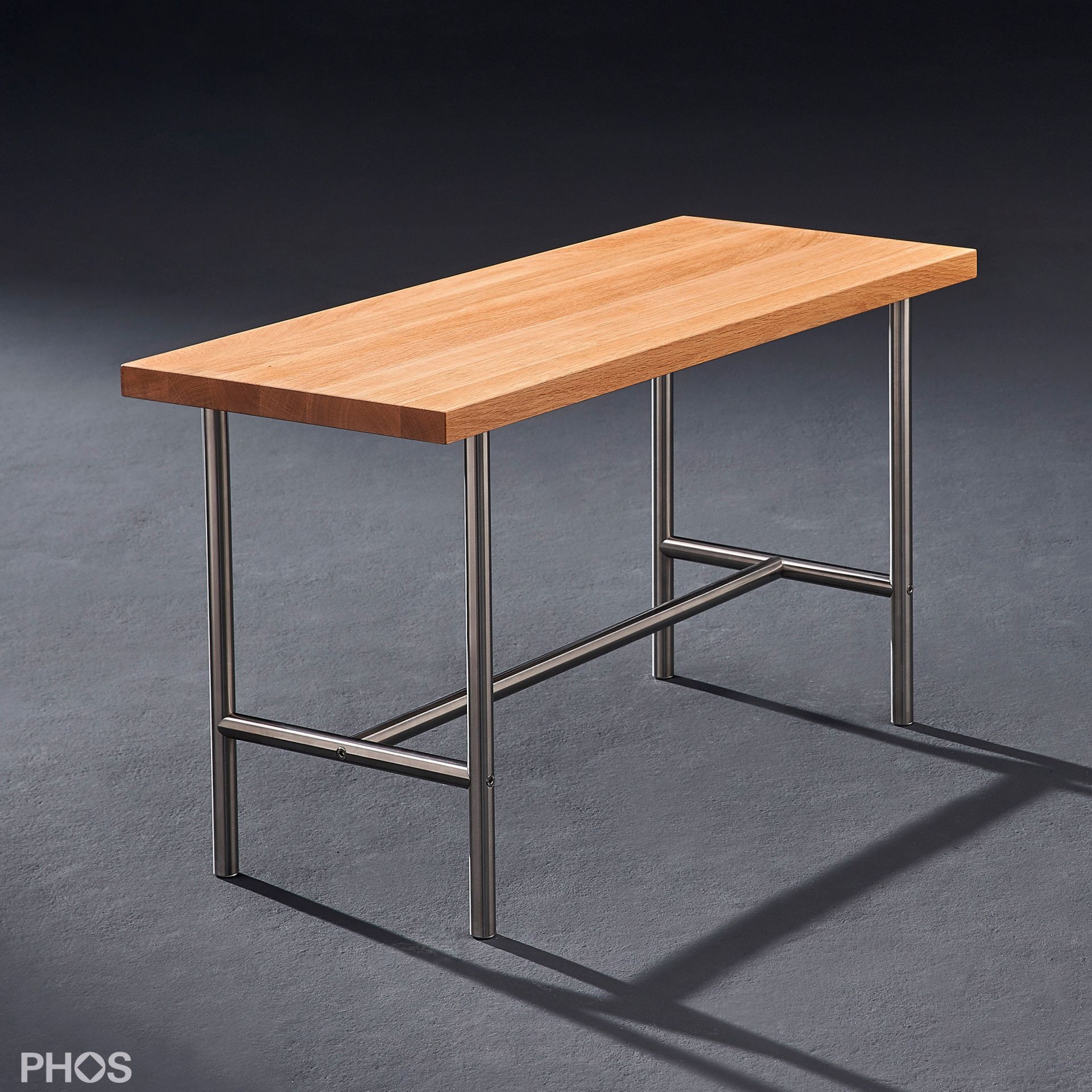 SiB600-Eiche Скамья с сиденьем из массива дуба, ширина 75 см. PHOS 