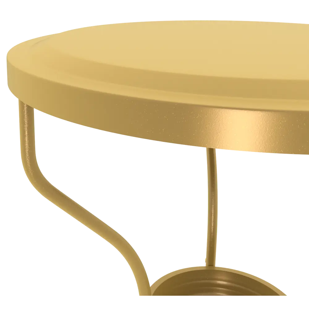 Столик кофейный Sheffilton 52x47 см цвет золото STLM-2204910 - Вид №1