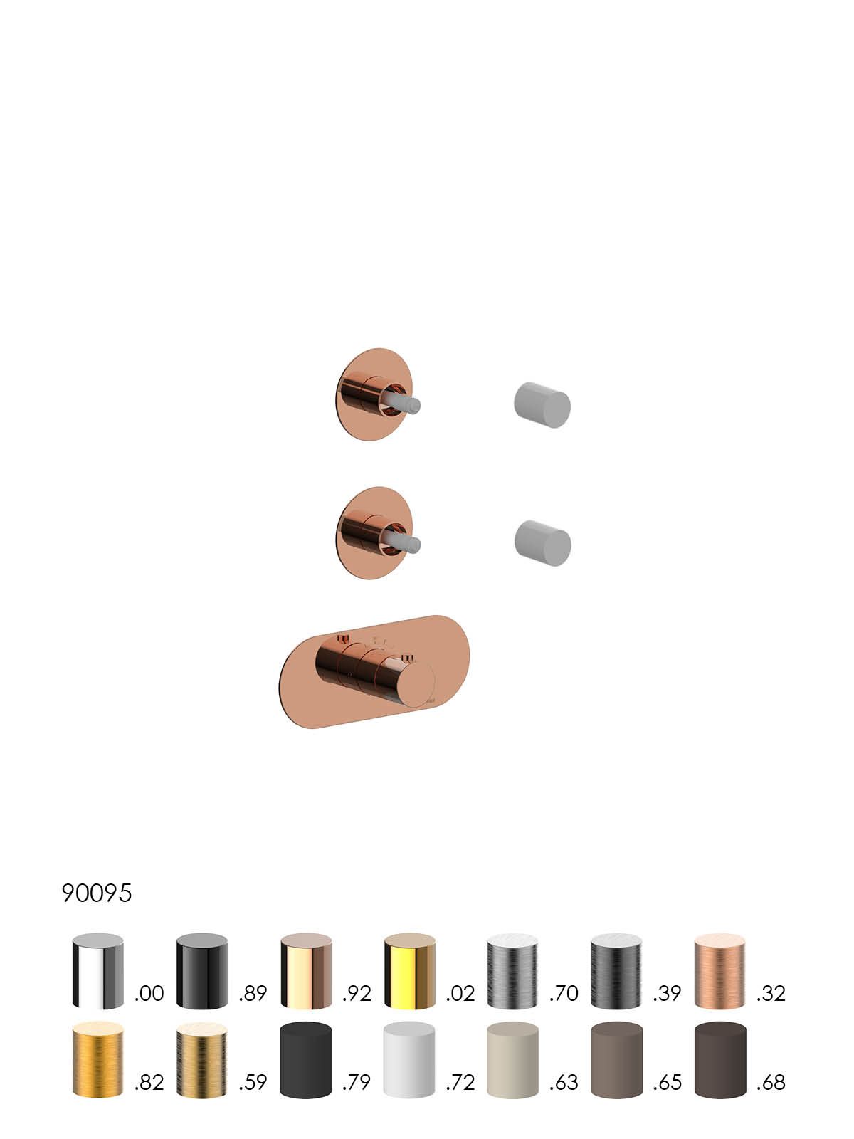 Термостатический смеситель для душа с 3 отверстиями Rubinetterie Frattini отдельная эстетика ARCH-00056277 - Вид №18