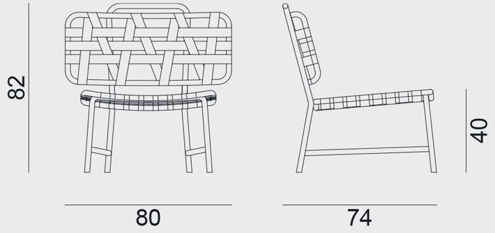 Gervasoni Кресло из алюминия с порошковым покрытием Gervasoni outdoor sun-id-1401320 - Вид №5