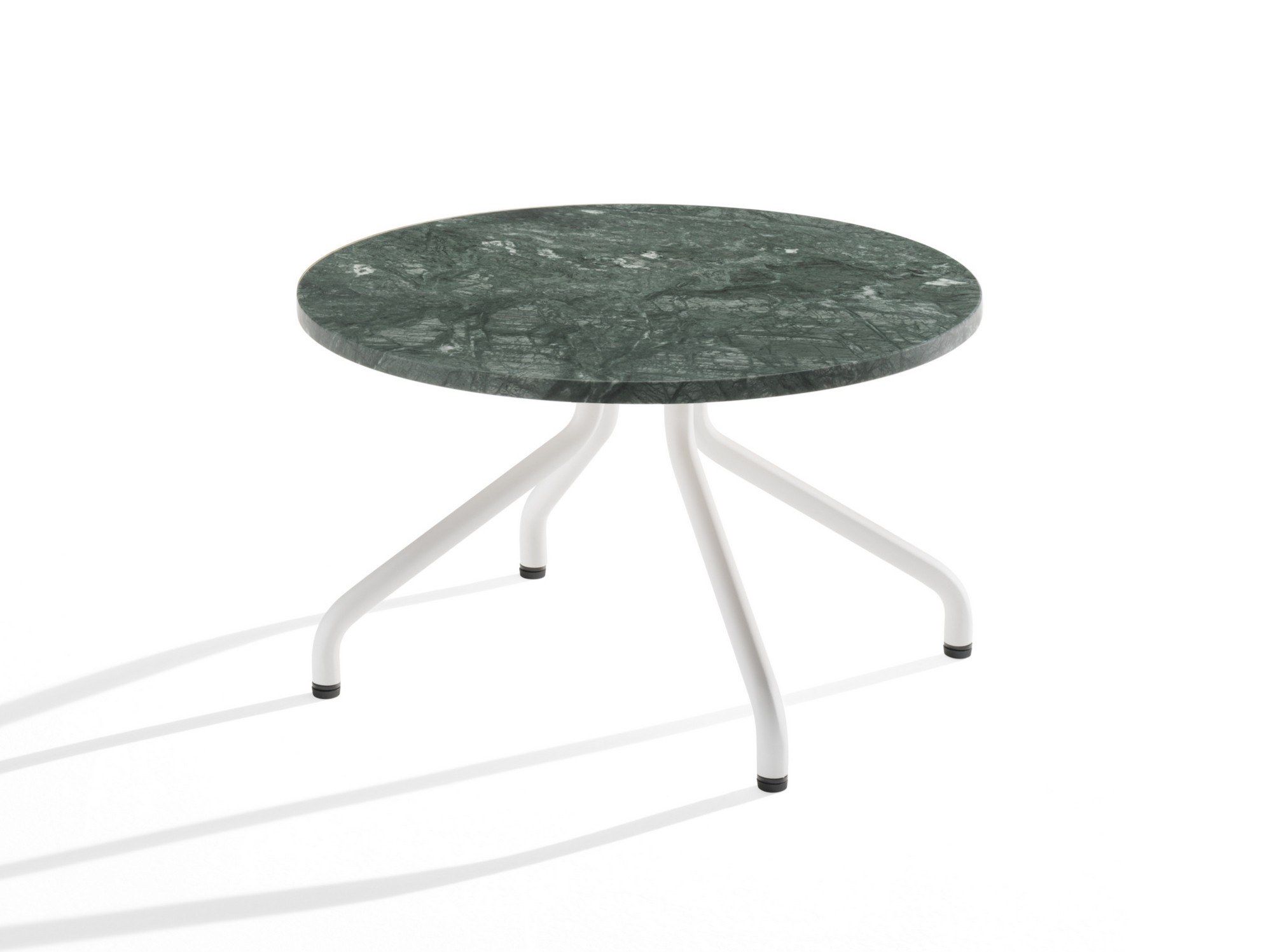 Круглый мраморный журнальный столик с металлическими ножками B-LINE AD.От ARCH-00114896