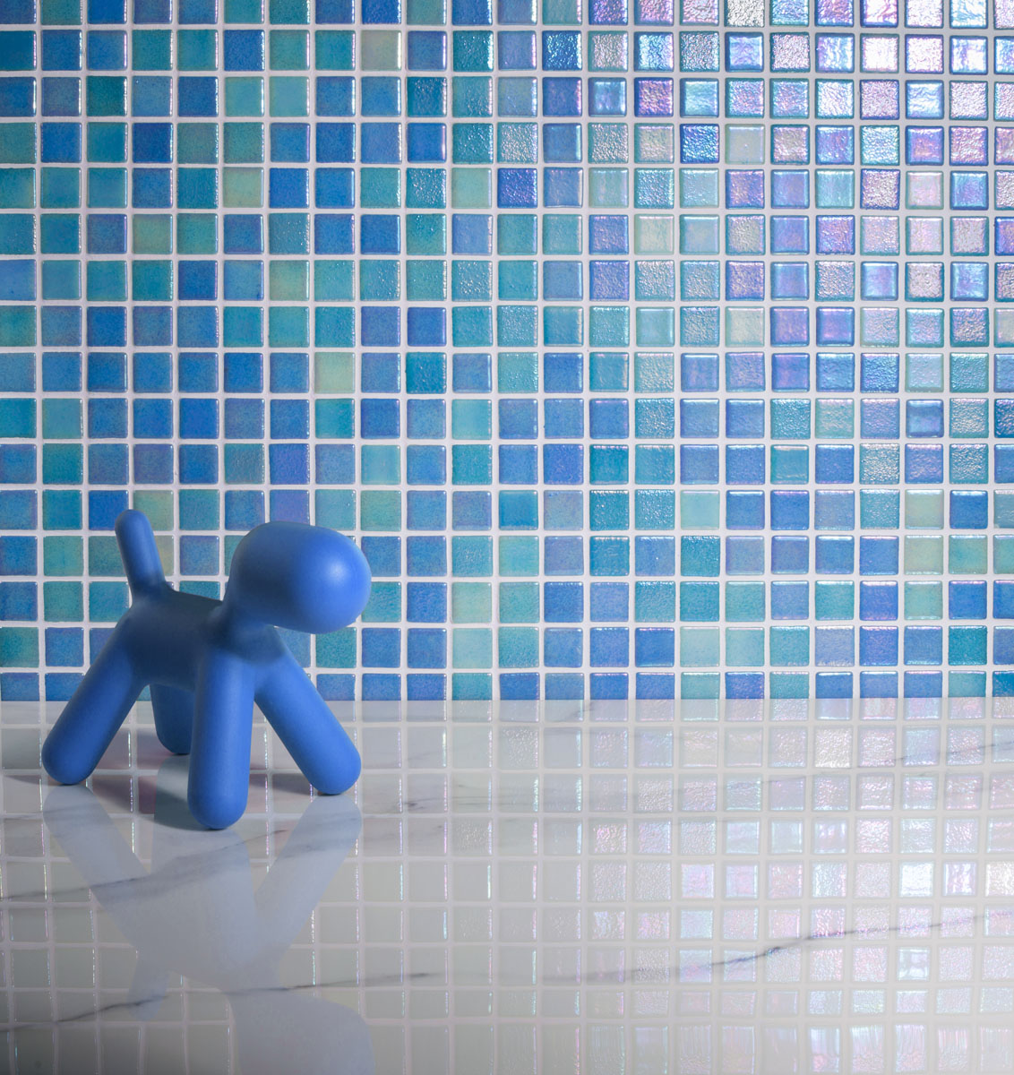 Мозаика Shell MIX BLUE – волна тропического моря STP-ST540 INCOLOR - Вид №3