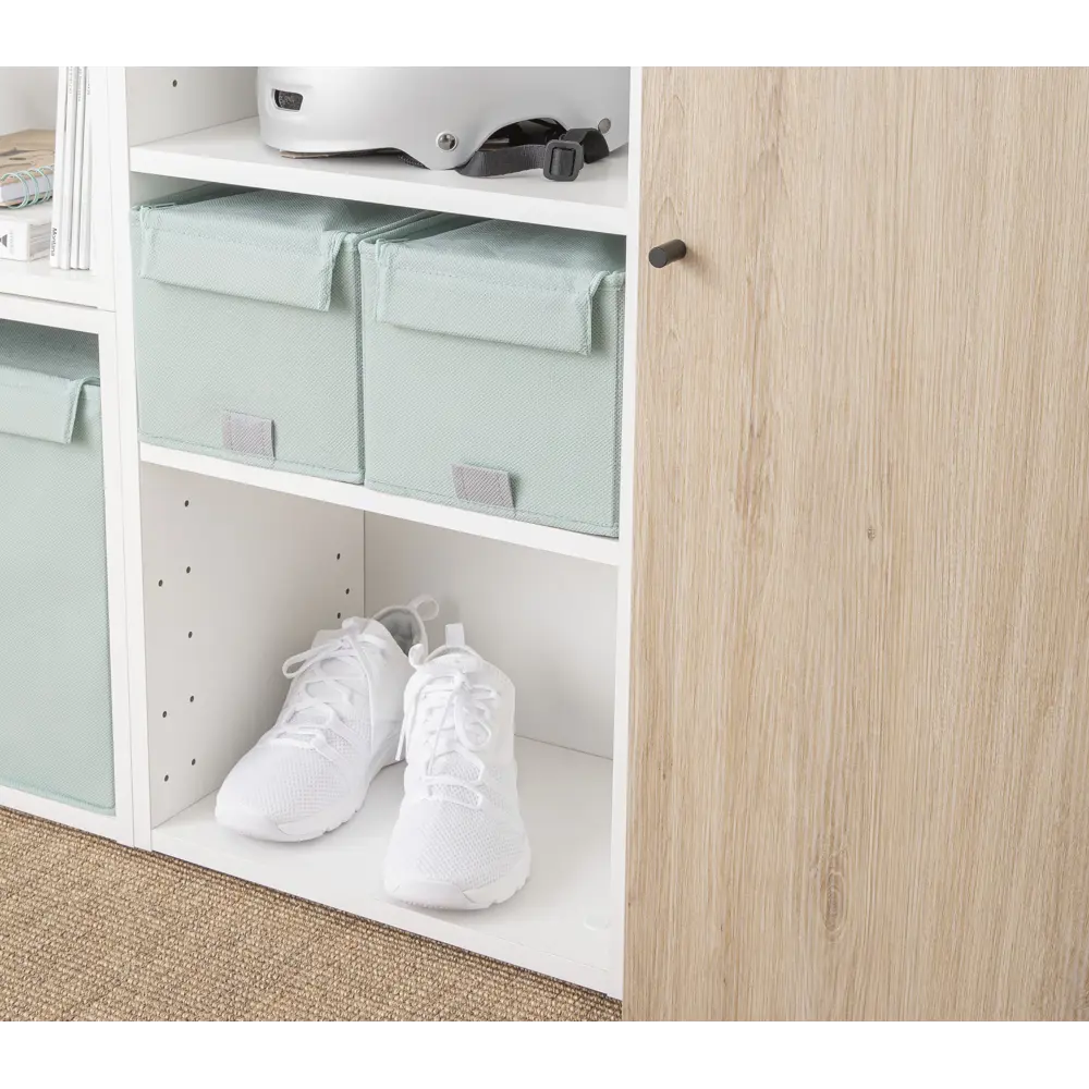 Короб с крышкой Spaceo Laguna 5, 180x165x280 мм, 8 л, нетканый, цвет зеленый Home STLM-2035185 - Вид №5