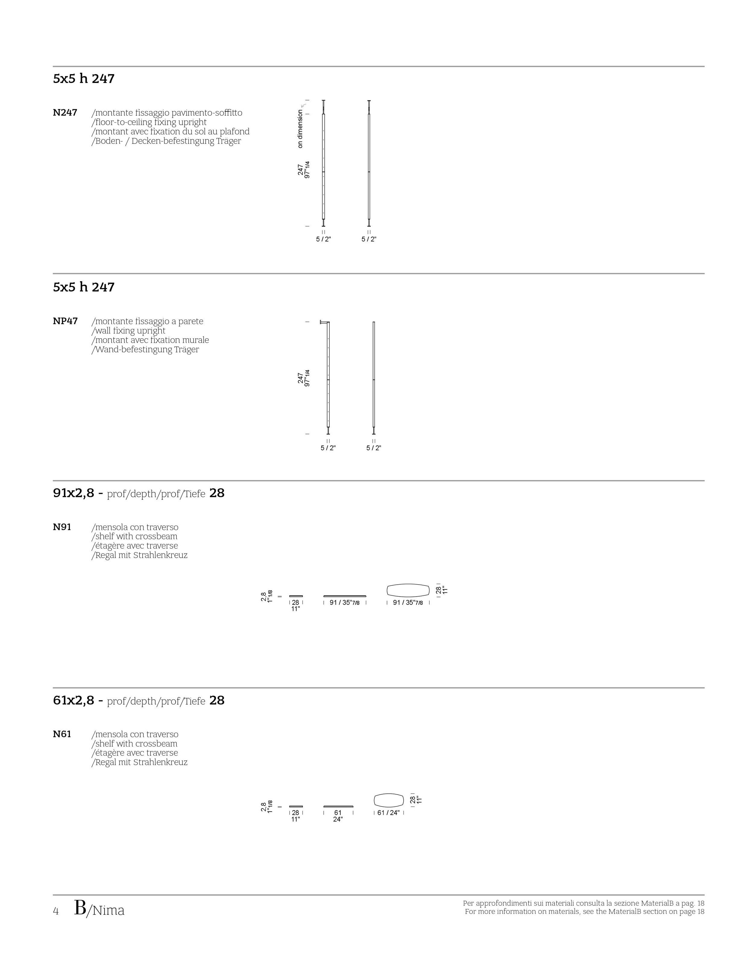 Деревянный и стеклянный настенный книжный шкаф Borzalino NIMA ARCH-00115731 - Вид №10