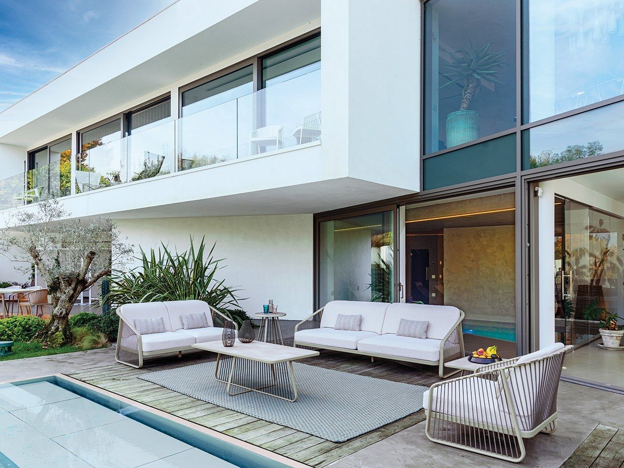 3-местный тканевый съемный садовый диван Coro Sally ARCH-00030622 - Вид №3