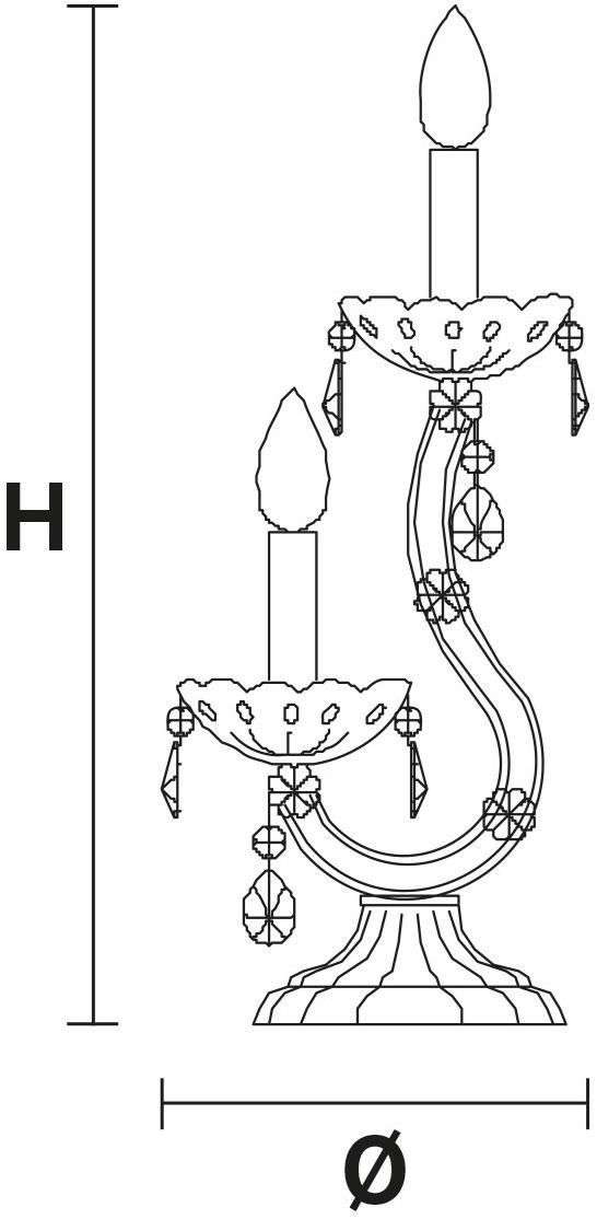 Masiero Настольная лампа из металла с кристаллами Maria teresa sun-id-1451959 - Вид №3