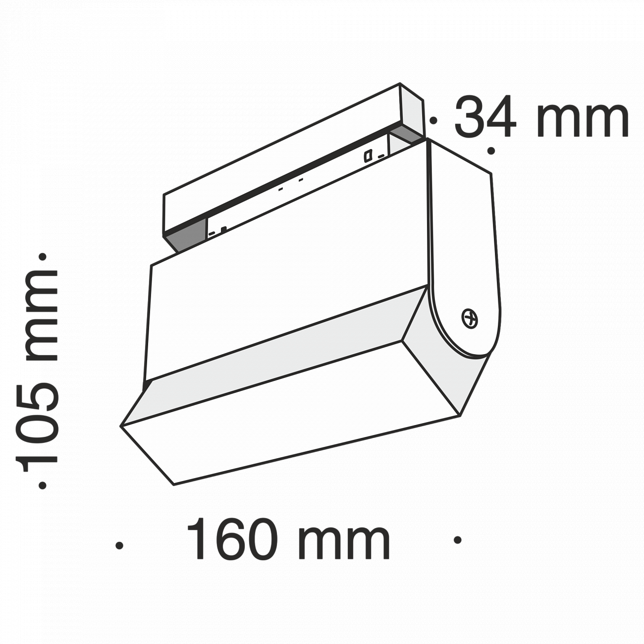 Трековый светильник черный TR013-10W4K TECHNICAL MAGNETIC TRACK SYSTEM 00-3956232 Черный  - Вид №6